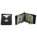 Leather Interior Money Clip Wallet